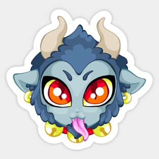 Kawaii Krampus Sticker